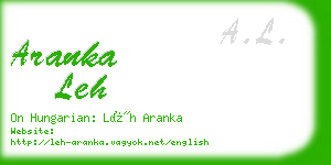 aranka leh business card